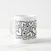 Mug I love you heart design (Devant gauche)