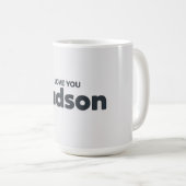 Mug I Love You Hudson (Devant droit)
