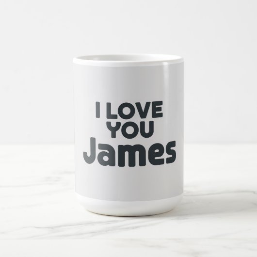 Mug I Love You James (Centre)