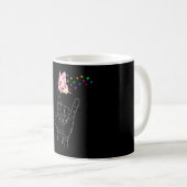 Mug I Love You Main Sign Language Butterfly Autism Awa (Devant droit)