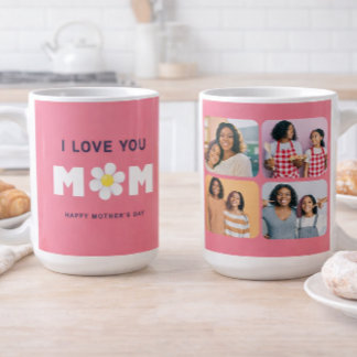 Mug I Love You, Mom Daisy Heart Mother’s Day Photo