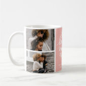 Mug I Love You Mom Pink Three Photo Collage (Gauche)