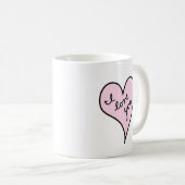 Mug I Love You Mug, Anniversary Mug, Saint Valentin (Devant droit)