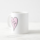 Mug I Love You Mug, Anniversary Mug, Saint Valentin (Devant gauche)