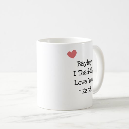 Mug I Love You | Personalized Chibi Toad (Devant droit)