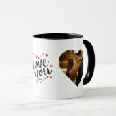 Mug I Love You Photo Modern (Devant droit)