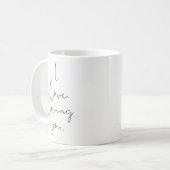 Mug "I love you" Simple Typographie manuscrite (Devant gauche)