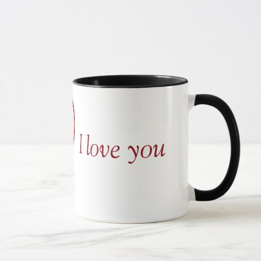Mug I love you tango effiloche (Droite)