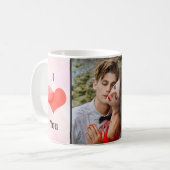 Mug I Love You with Personal Photo (Devant gauche)