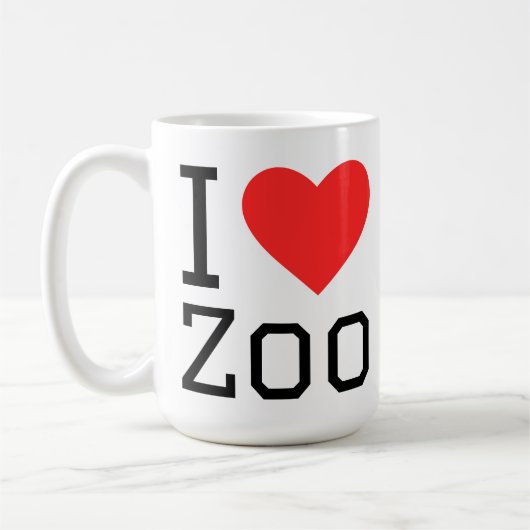 Mug I love zoo (Gauche)