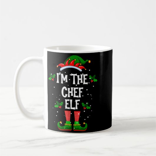 Mug I’m The Chef Elf Christmas Xmas Pajama Pj Men Wome (Gauche)