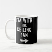 Mug I’m With The Ceiling Fan Funny Halloween Couple Co (Gauche)