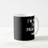 Mug I’m With The Palm Tree Funny Halloween Couple Cost (Devant droit)