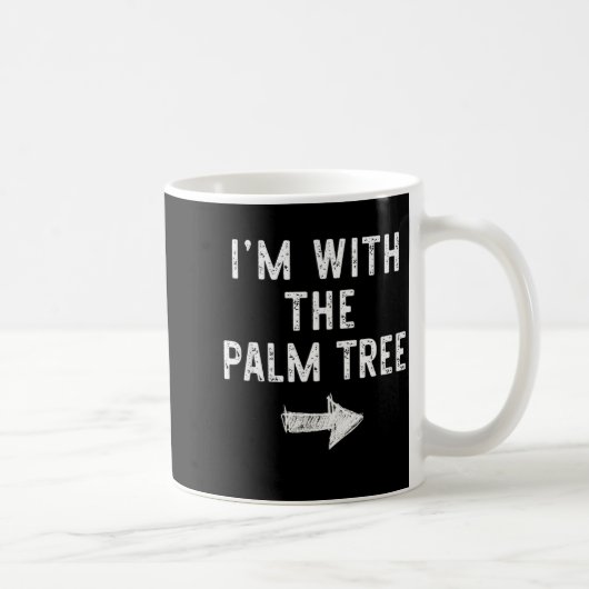 Mug I’m With The Palm Tree Funny Halloween Couple Cost (Droite)