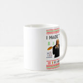 Mug I Made Them By Hand Funny Ugly Sweater (Devant droit)