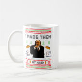 Mug I Made Them By Hand Funny Ugly Sweater  (Gauche)