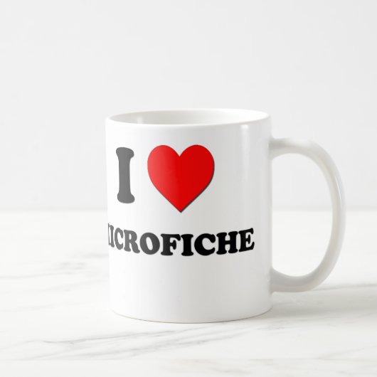 Mug I microfiche de coeur (Droite)