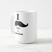 Mug I moustache vous une question (Devant gauche)