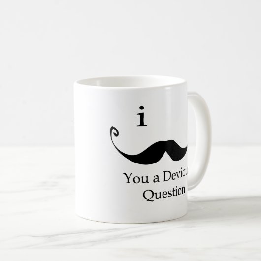 Mug I moustache vous une question détournée (Devant droit)