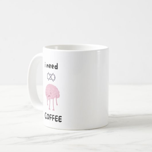 Mug I Need Coffee - Funny Coffee Lover Mug" (Devant gauche)