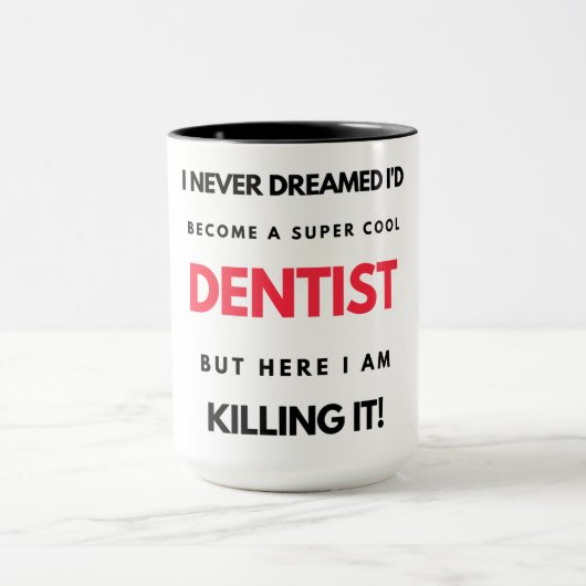 Mug I Never Dreamed I'd Become A Super Cool Dentist 2 (Centre)