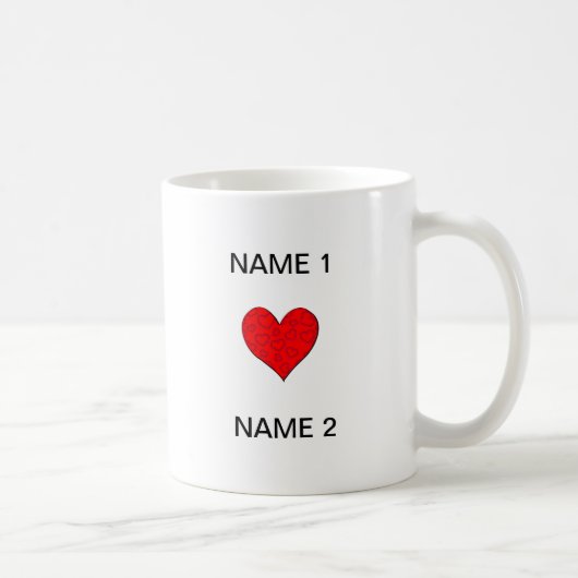 Mug I nom de coeur (Droite)