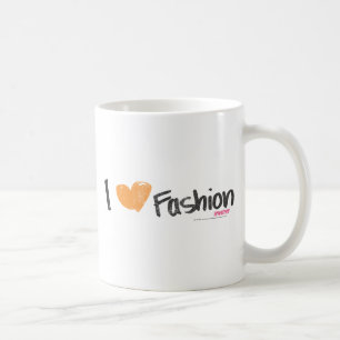 Mug I orange de mode de coeur