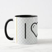 Mug I os de nervure de coeur (Gauche)