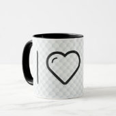 Mug I os de nervure de coeur (Devant gauche)