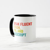 Mug i Parle Fluent Informatique Langue Funny Coding (Devant gauche)