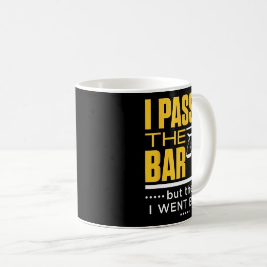 Mug I Ped The Bar Funny Bar Exam Joke New Lawyer (Devant droit)