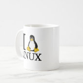 Mug I pingouin Linux 2 (Devant gauche)
