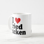 Mug I poulet frit de coeur (Devant gauche)