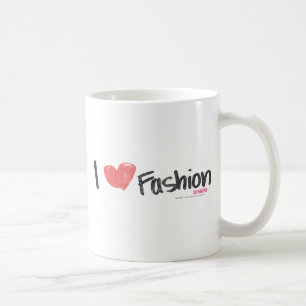 Mug I pourpre de mode de coeur