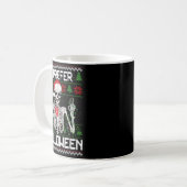 Mug I Prefer Halloween Christmas Sweater Funny Skeleto (Devant gauche)