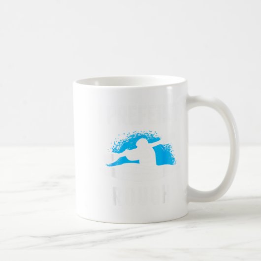 Mug I Prefer It Rough Funny White Water Kayak (Droite)