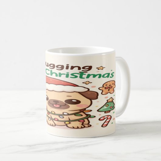 Mug I Pugging Love Christmas: A Christmas Classic (Devant droit)