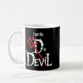 Mug I Put D In Devil Halloween Funny Couple Halloween (Gauche)
