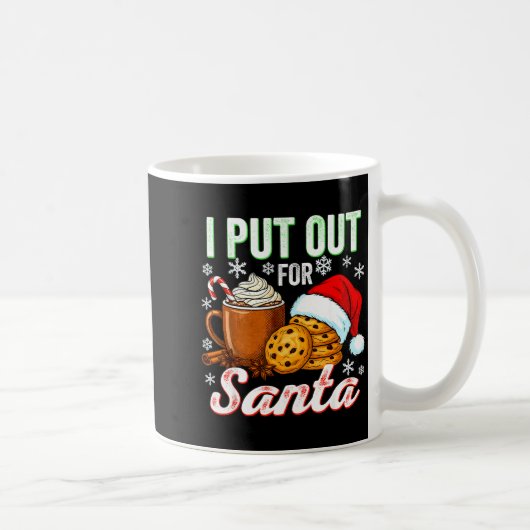 Mug I Put Out For Santa Funny Xmas Christmas Couple Ma (Droite)