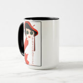 Mug I Put The Hot In Psychotic Art Deco Coffee (Devant gauche)