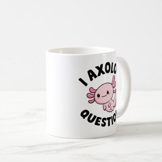 Mug I Questions Axolotl (Devant droit)