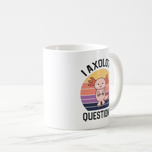 Mug I Questions Axolotl (Devant droit)