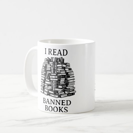 Mug I Read Banned Books (Devant gauche)