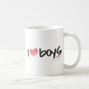 Mug I rose de garçons de coeur