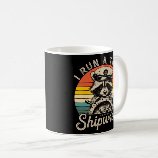 Mug I run a tight shipwreck (Devant droit)