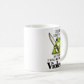 Mug I Slept Like Funny Frog Choosing Violence Tee  (Devant droit)