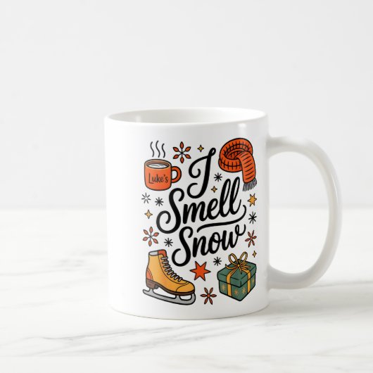 Mug I Smell Snow Cute Christmas & Winter Vibes Lov (Droite)