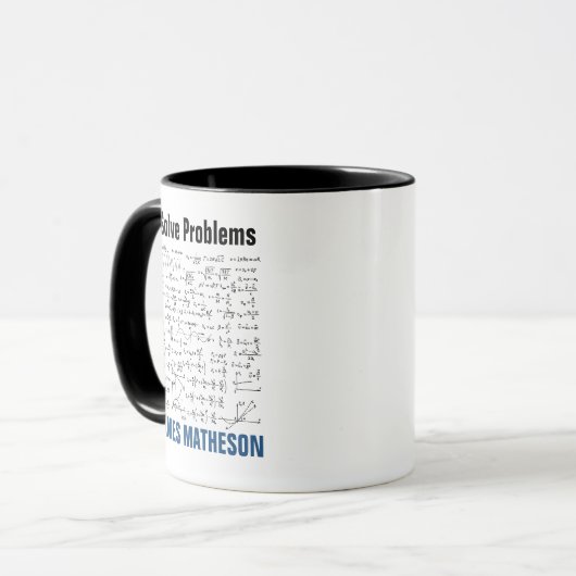 Mug I Solve Problems Funny Math Equations Personalized (Devant gauche)