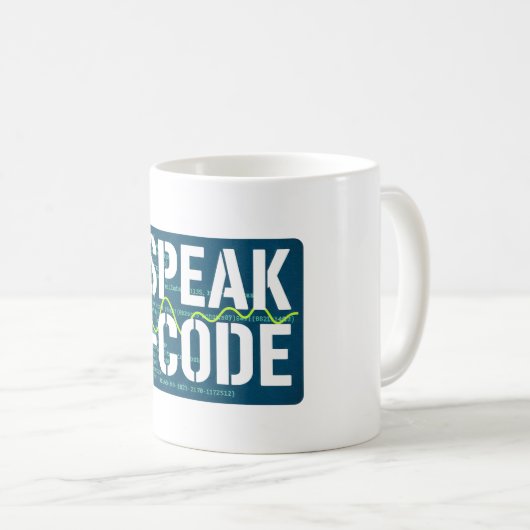 Mug I Speak G-Code CNC Machinist Programmer Funny (Devant droit)