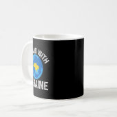 Mug I Stand With Ukraine World Map Support Support Ukr (Devant gauche)